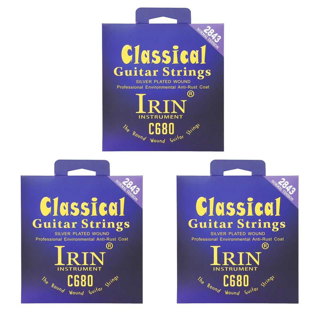 IRIN Classical Guitar Strings Nylon Silver Plated Wrap Strings Professional Practice performances Classical Guitar Accessories