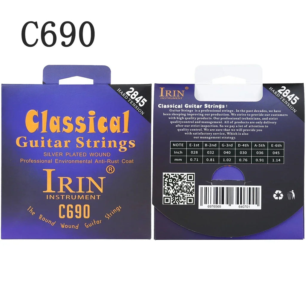 IRIN Classical Guitar Strings Nylon Silver Plated Wrap Strings Professional Practice performances Classical Guitar Accessories