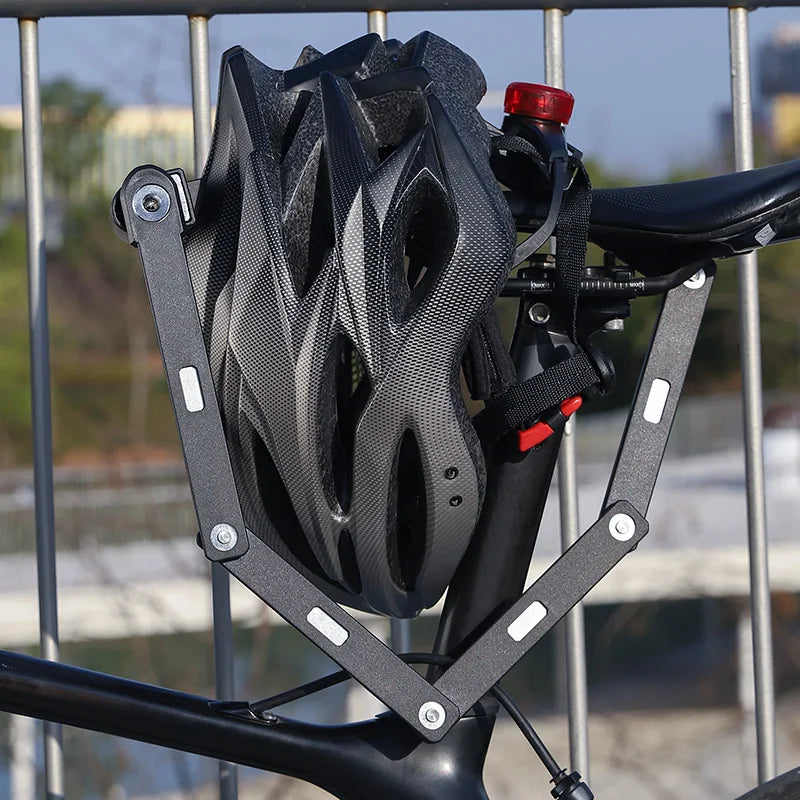 WEST BIKING Foldable Bicycle Lock Anti-theft MTB Road Bike High Security Folding Lock Motorcycle Scooter E-Bike Accessories