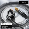 Type C&3.5mm Headphones HiFi Bass Stereo Volume Control Headset In HD Mic Wired Earbuds For iPhone15-17/Samsung Series Earphones