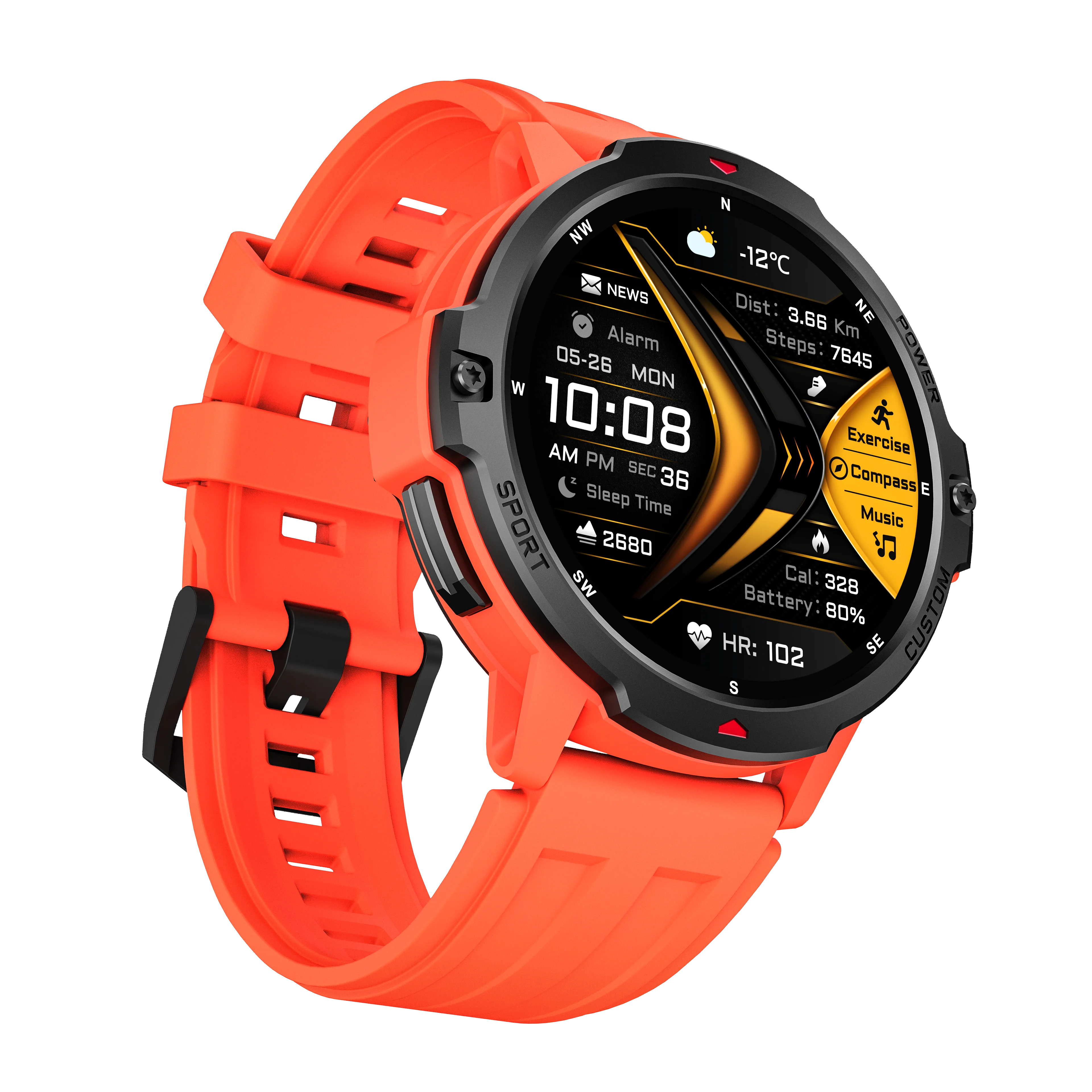 NEW 2025 GPS Smart Watch 1.46" AMOLED Screen Compass Barometric Altimeter 580mAh Battery 5ATM Outdoor sports Smartwatchs For Men