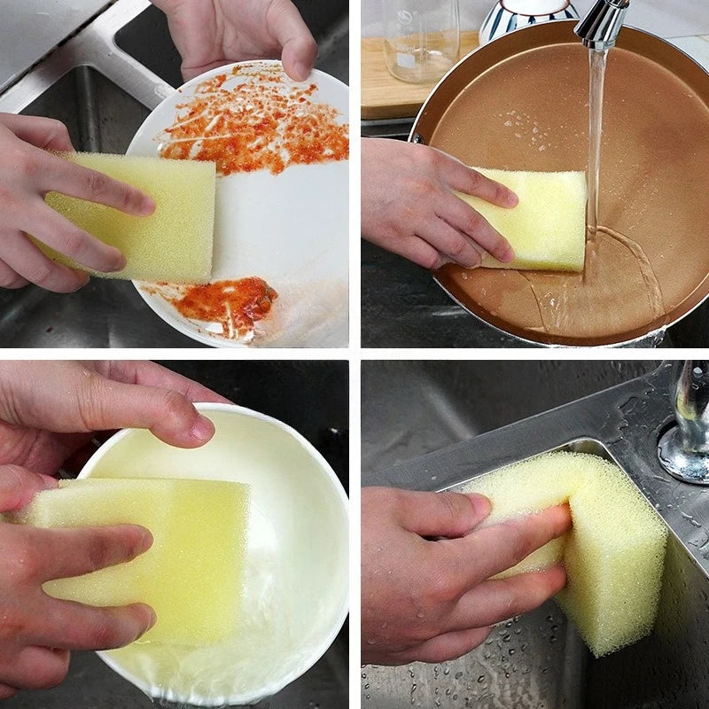 Loofah Sponge Dish Scrubber for Kitchen Cleaning Magic Eco-Friendly Household Pot Scrubber Filter Sponge