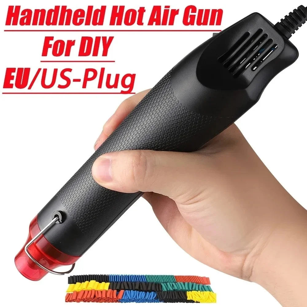 US/EU Plug Handheld Hot Air Gun 220/110V DIY Tool Heat Electric Power Tool Mini Soldering Temperature Crafts Blower Seat Shrink