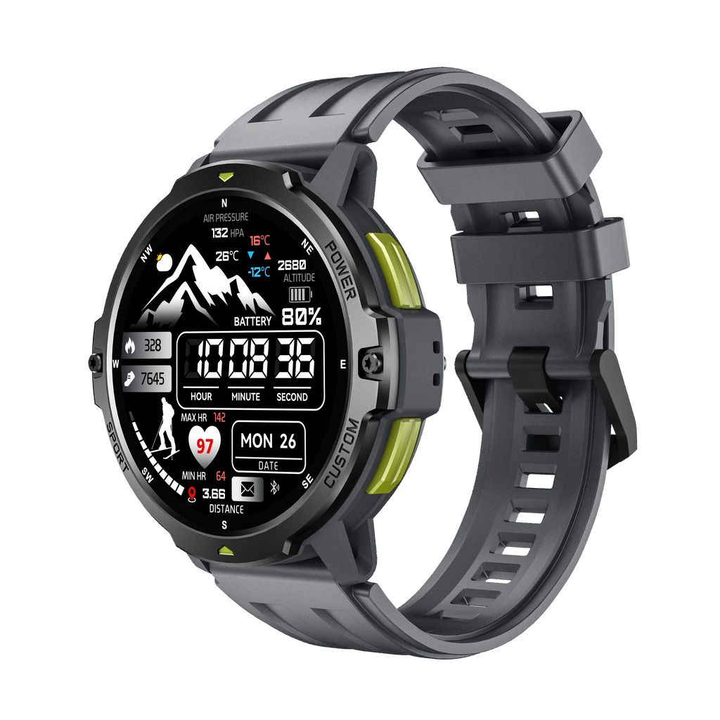 NEW 2025 GPS Smart Watch 1.46" AMOLED Screen Compass Barometric Altimeter 580mAh Battery 5ATM Outdoor sports Smartwatchs For Men