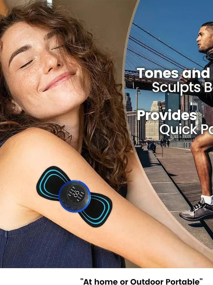 Electric Neck Massager Mini Cervical Back Patch Muscle Relieve Fatigue Stimulator Massageador Mat Pad Home Use Massage Tool