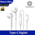 Original TypeC 3.5mm Headphones For Wired in-ear Earphones Xiaomi Mi 17 14 13 12 11 Redmi Note 10 9 8 7 Samsung Phone Earbuds