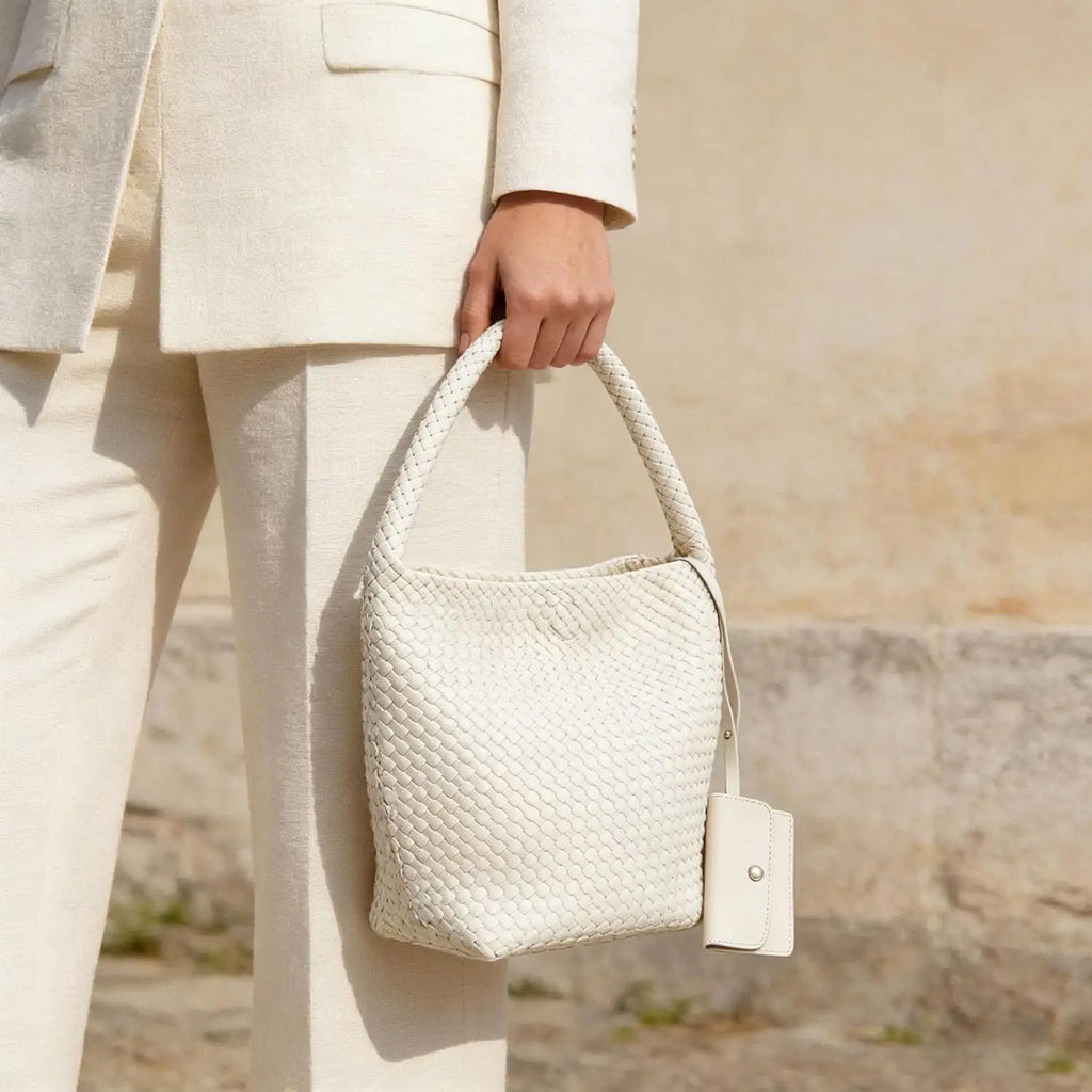 Woven Tote Bag For Women,shoulder Handbag Woven Purse,Beach Bag PU Leather Hobo Bag For Work Summer Travel | Elegant, Fashion