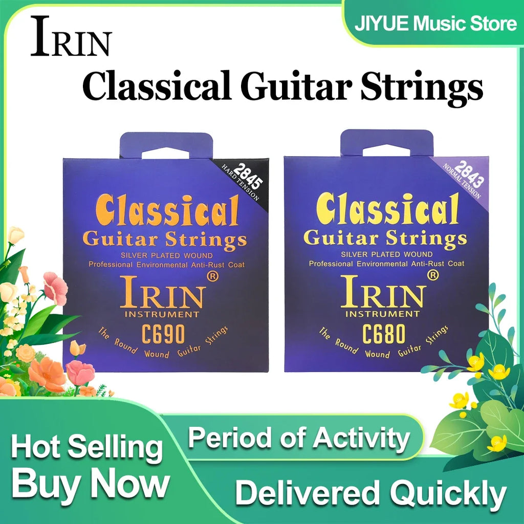 IRIN Classical Guitar Strings Nylon Silver Plated Wrap Strings Professional Practice performances Classical Guitar Accessories