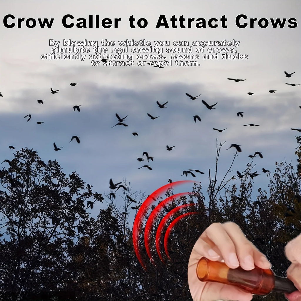 Crow Call Bird Decoy, Outdoor Crow Attractor & Bird Call Simulator for Hunting Use