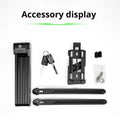 WEST BIKING Foldable Bicycle Lock Anti-theft MTB Road Bike High Security Folding Lock Motorcycle Scooter E-Bike Accessories