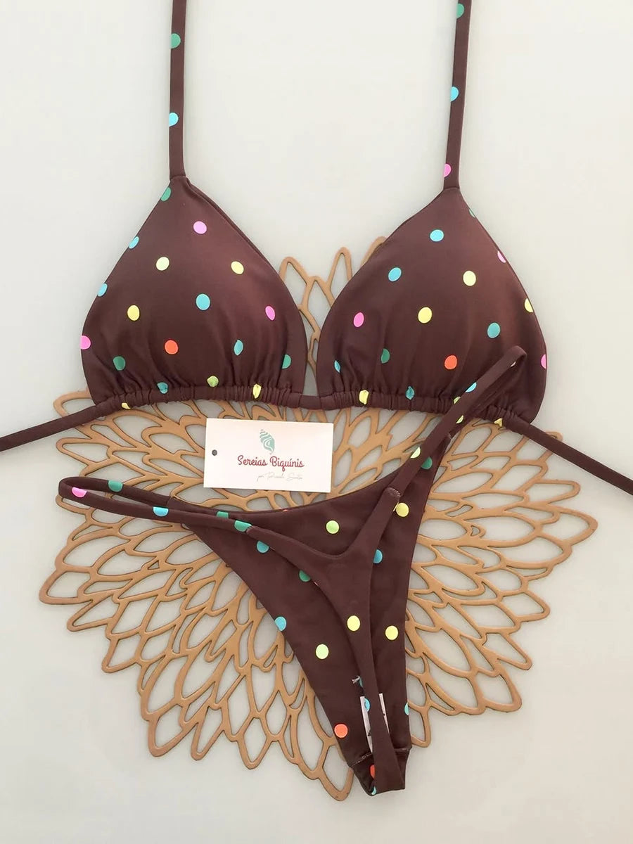 Micro Bikinis 2026 Women Swimsuit New Sexy Swimwear Halter Bikini Set Brazilian Biquini Female Thong Beachwear Party Wear