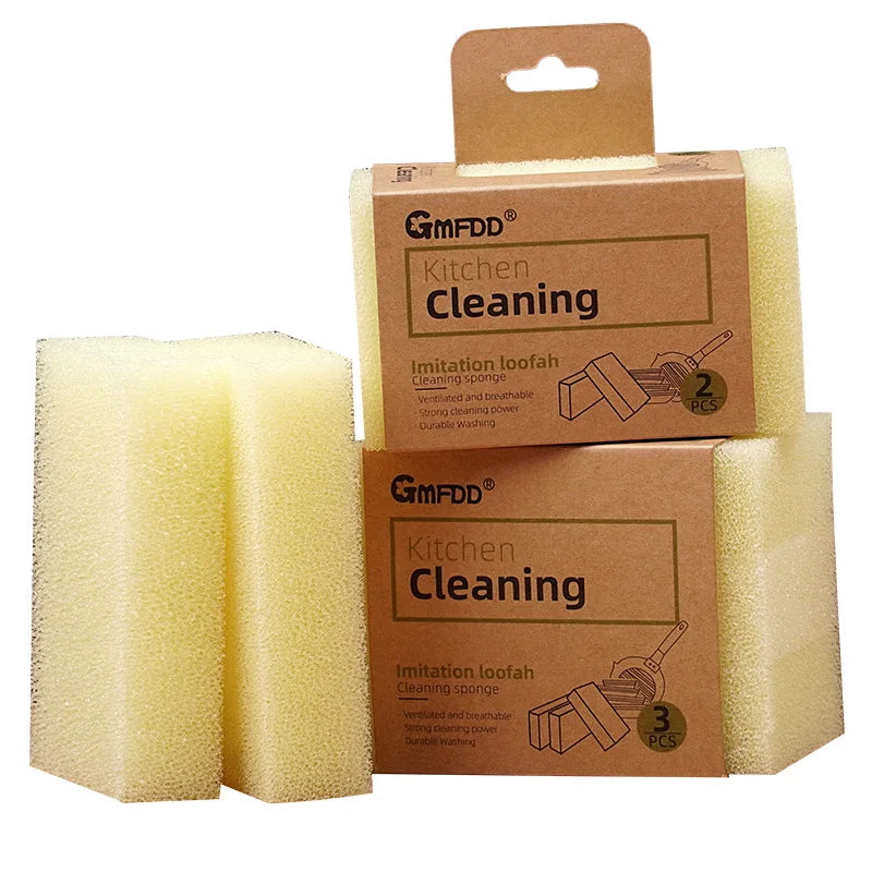 Loofah Sponge Dish Scrubber for Kitchen Cleaning Magic Eco-Friendly Household Pot Scrubber Filter Sponge