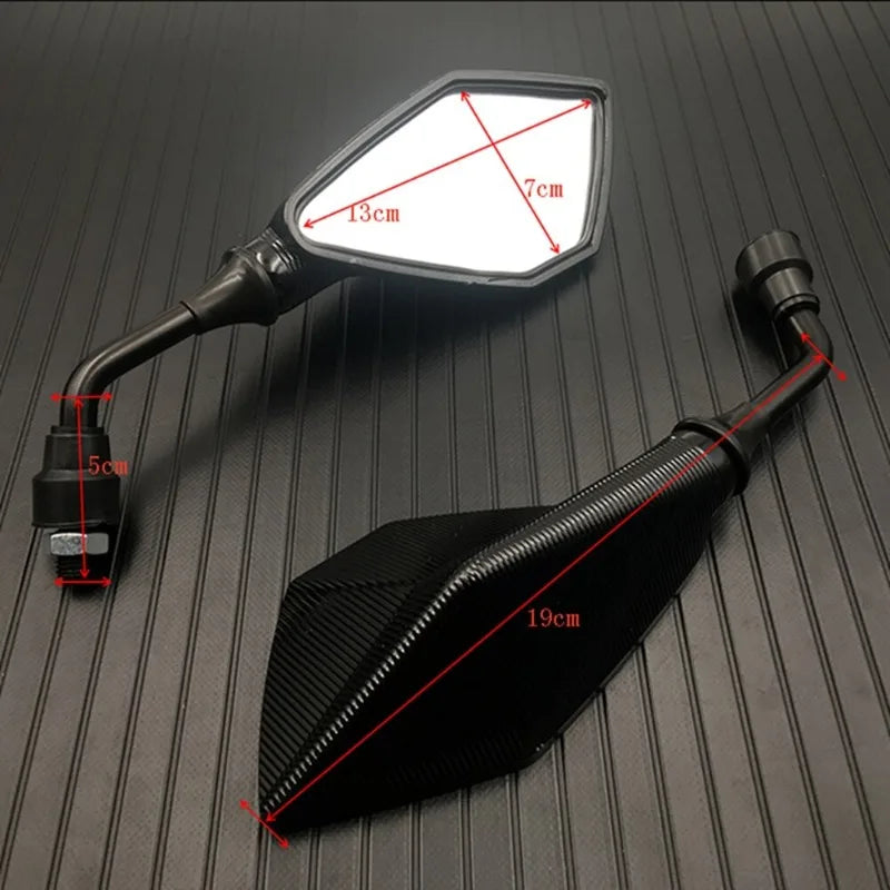 Universal M10 Motorcycle Rearview Mirror Replacement Parts Scooter E-bike Reversing Auxiliary Mirror Modified Accessories