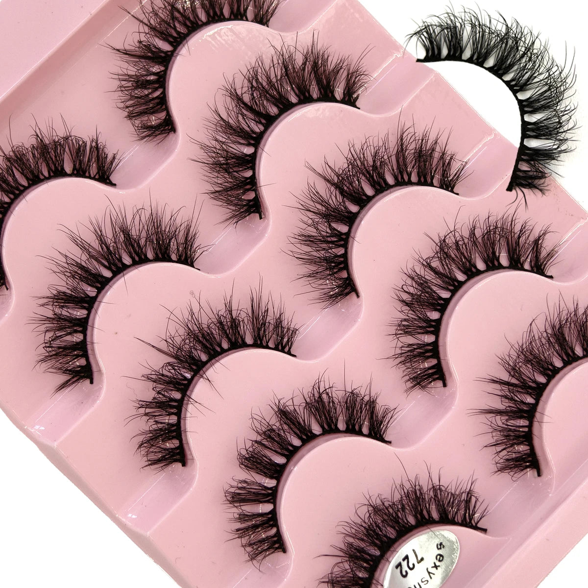 New 5 pairs of natural 3D mink false eyelashes makeup short false eyelashes f makeup beauty tools wholesale  H13mini