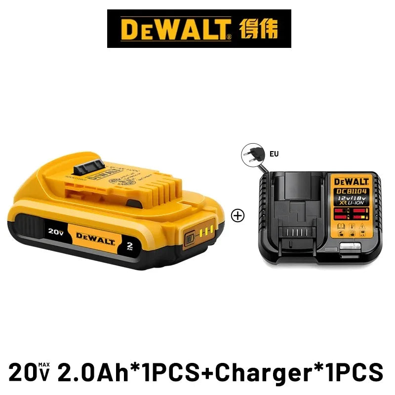 100% Genuine Dewalt 20V Battery,5AH 6AH Rechargeable Lithium Ion Battery, Dewalt DCB200 Power Tool Replacement Battery