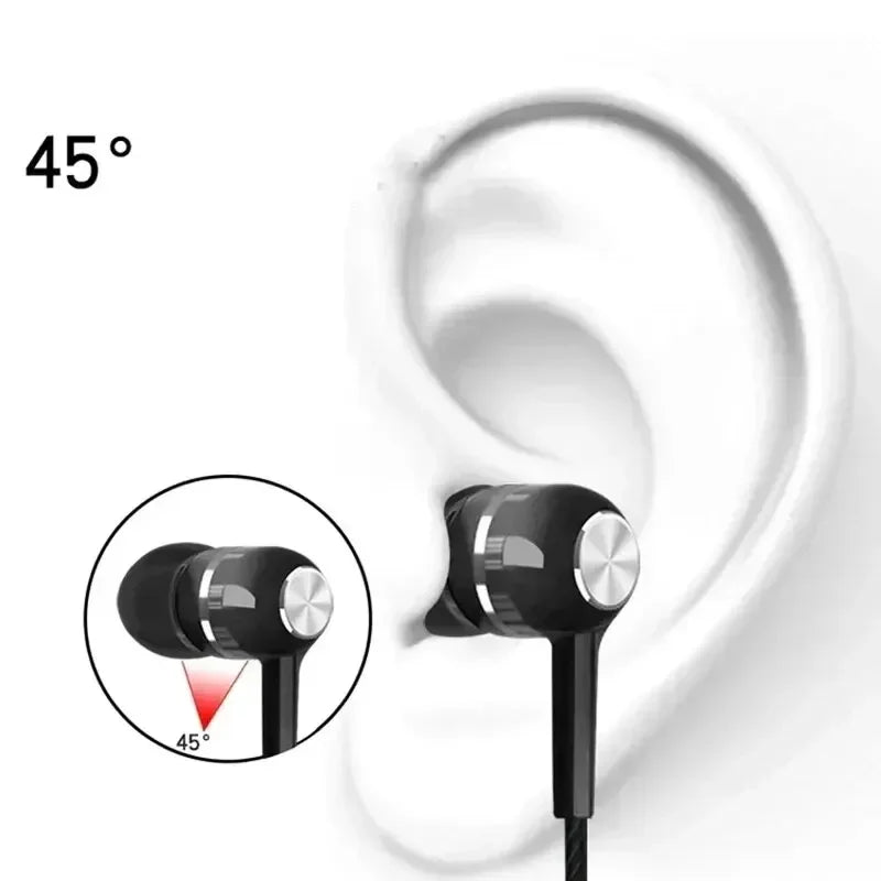 3.5mm Wired Headphones In Ear Headset Wired Earphones with Microphone Bass HiFi Stereo Earbuds Sports Music Gaming For Phones PC