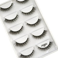New 5 pairs of natural 3D mink false eyelashes makeup short false eyelashes f makeup beauty tools wholesale  H13mini