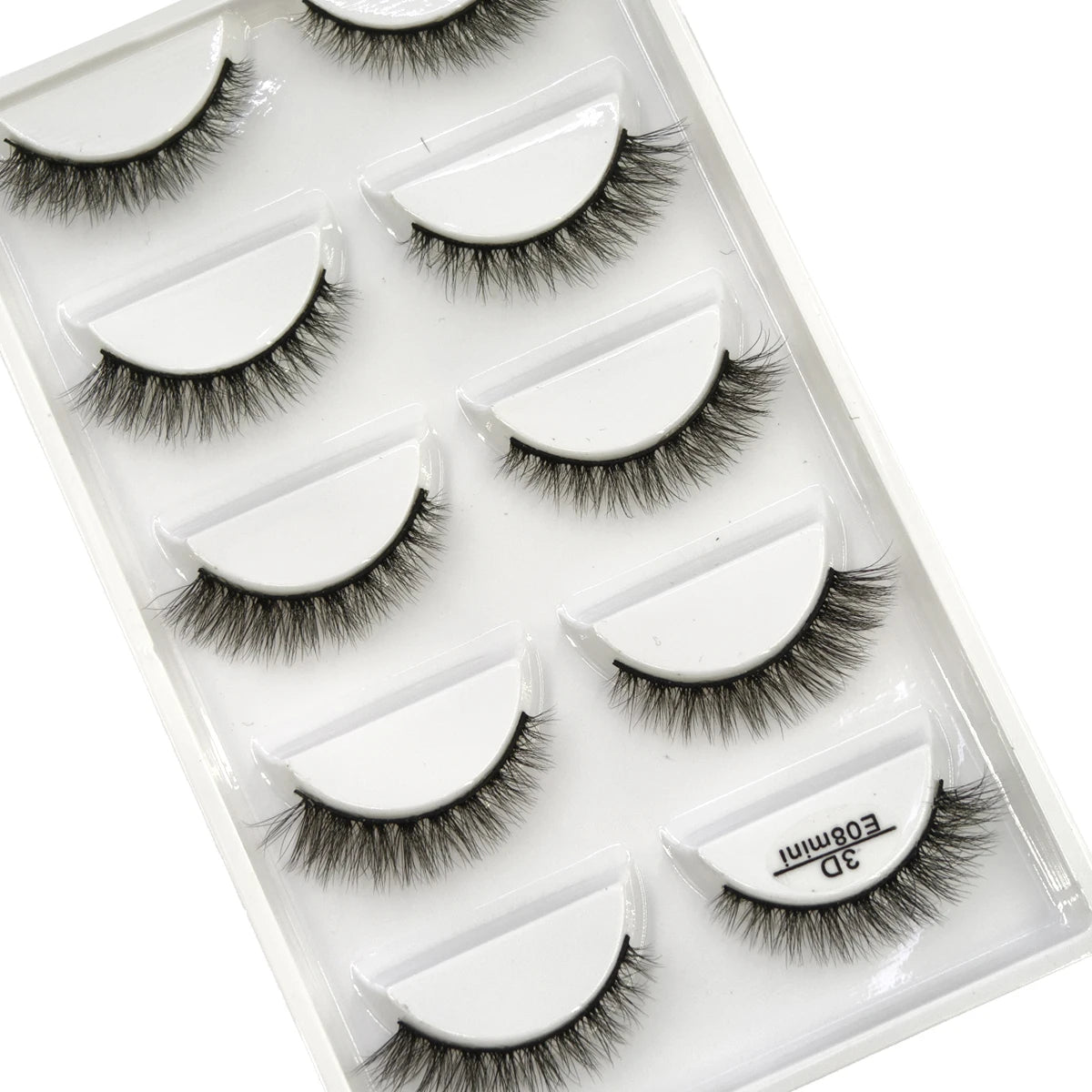 New 5 pairs of natural 3D mink false eyelashes makeup short false eyelashes f makeup beauty tools wholesale  H13mini