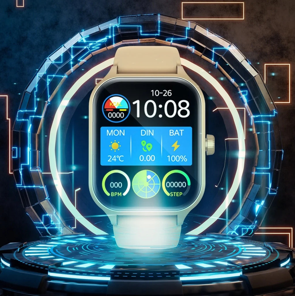 Smart Watch for Men Women Bluetooth Call Music Play Heart Rate Blood Pressure Monitor Outdoor Activities Tracker