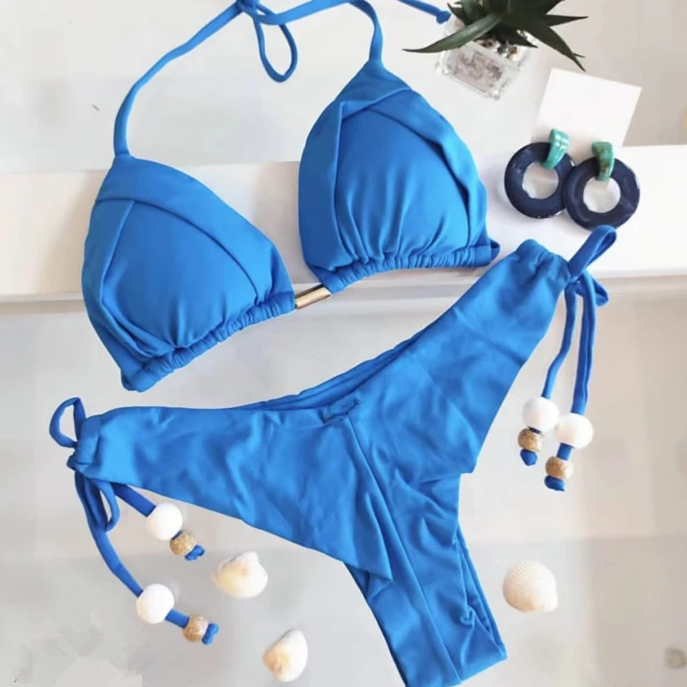 RUOTONGSEPT 2025 New Sexy 13 Color Triangle Bathing Suit for Women Brazilian Bikinis Swimwear Push Up Swimsuit Beach Bikini Set