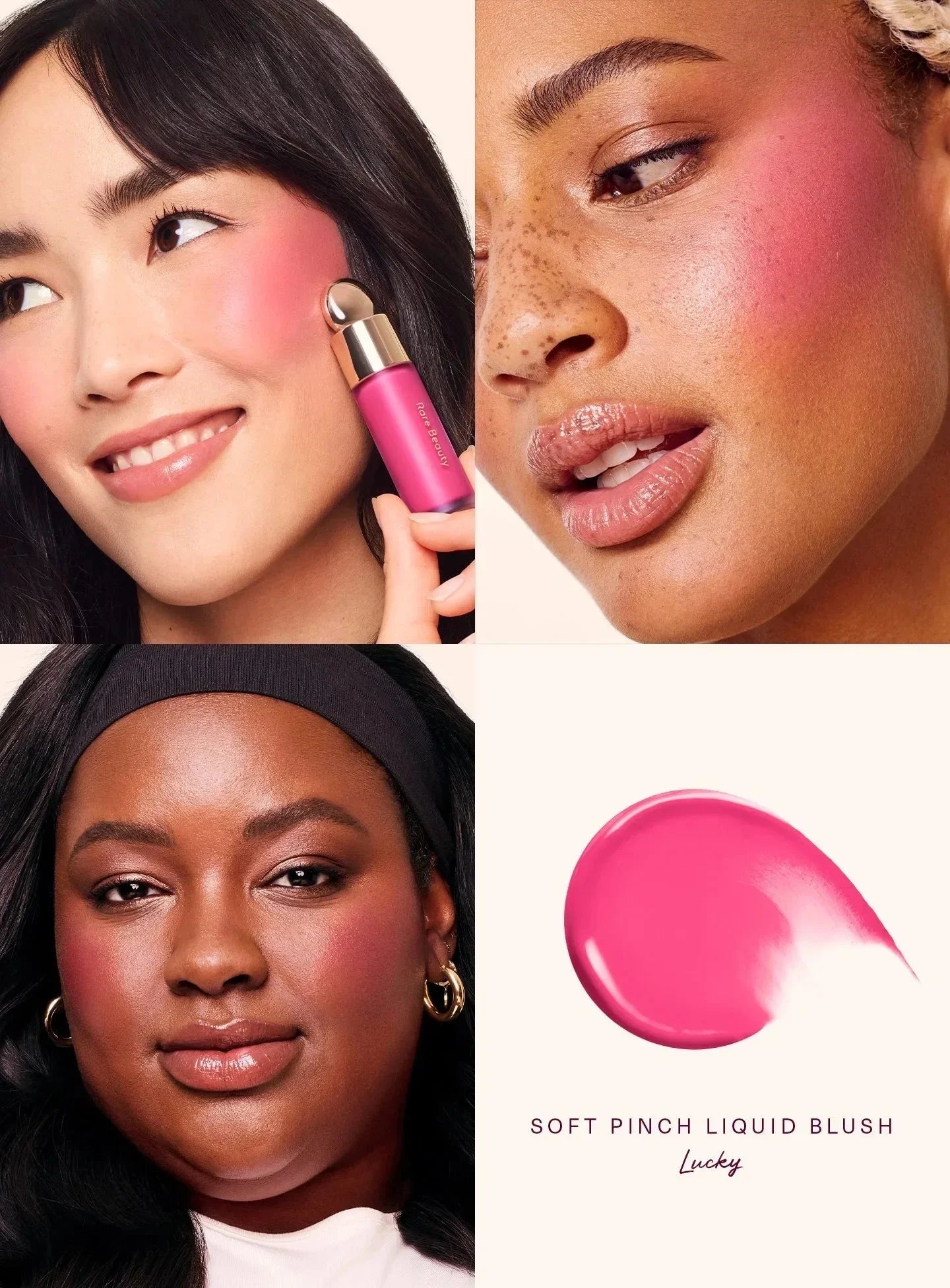 Rare Beauty Lipstick Blush Cream Grace Liquid Blush Waterproof Mositure Face Contour Shadow Blusher Liquid Blusher Plump Makeup
