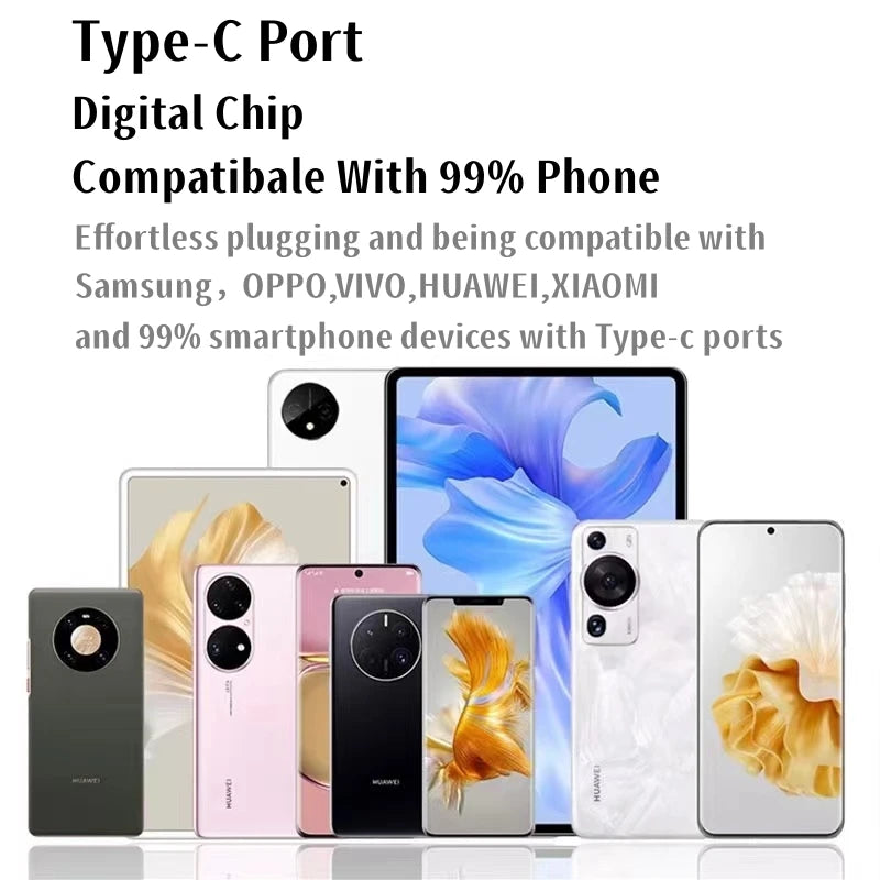 Original TypeC 3.5mm Headphones For Wired in-ear Earphones Xiaomi Mi 17 14 13 12 11 Redmi Note 10 9 8 7 Samsung Phone Earbuds