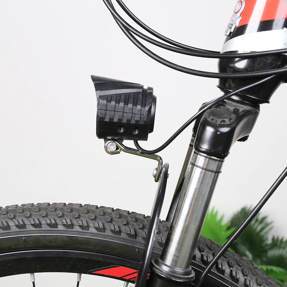 E-Bike Horn Light 2in1 9LED 18W Headlight with Horn and Light Switch for 36V 48V 60V Electric Scooter Bicycle Safety Flashlight