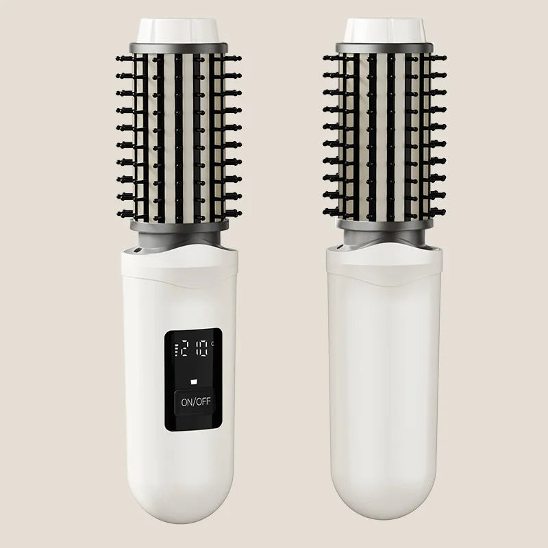 Electric Hair Styling Tool Multifunctional Cordless Hair Straightener Brush Portable Hair Curler Intelligent For Business Trip