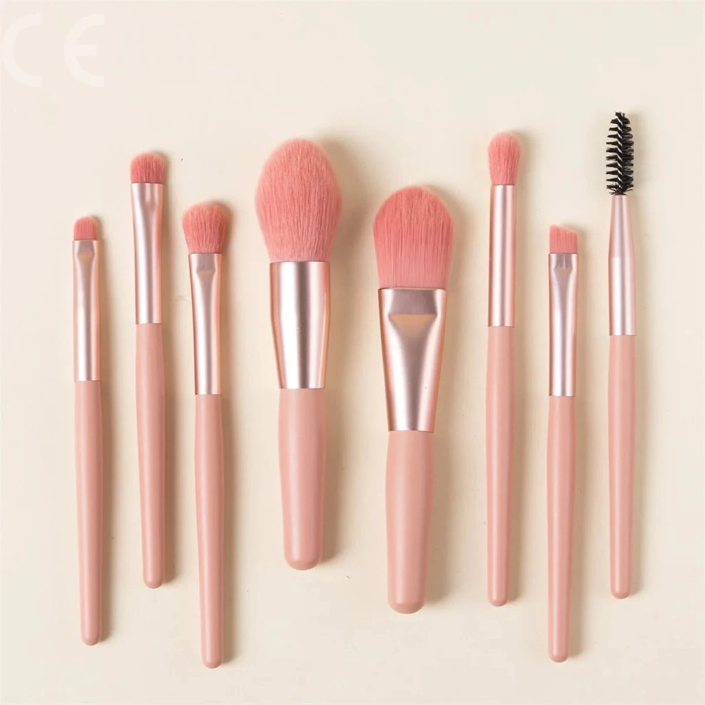 8Pcs Soft Fluffy Makeup Brushes Set for cosmetics Foundation Blush Powder Eyeshadow Kabuki Blending Makeup brush beauty tool