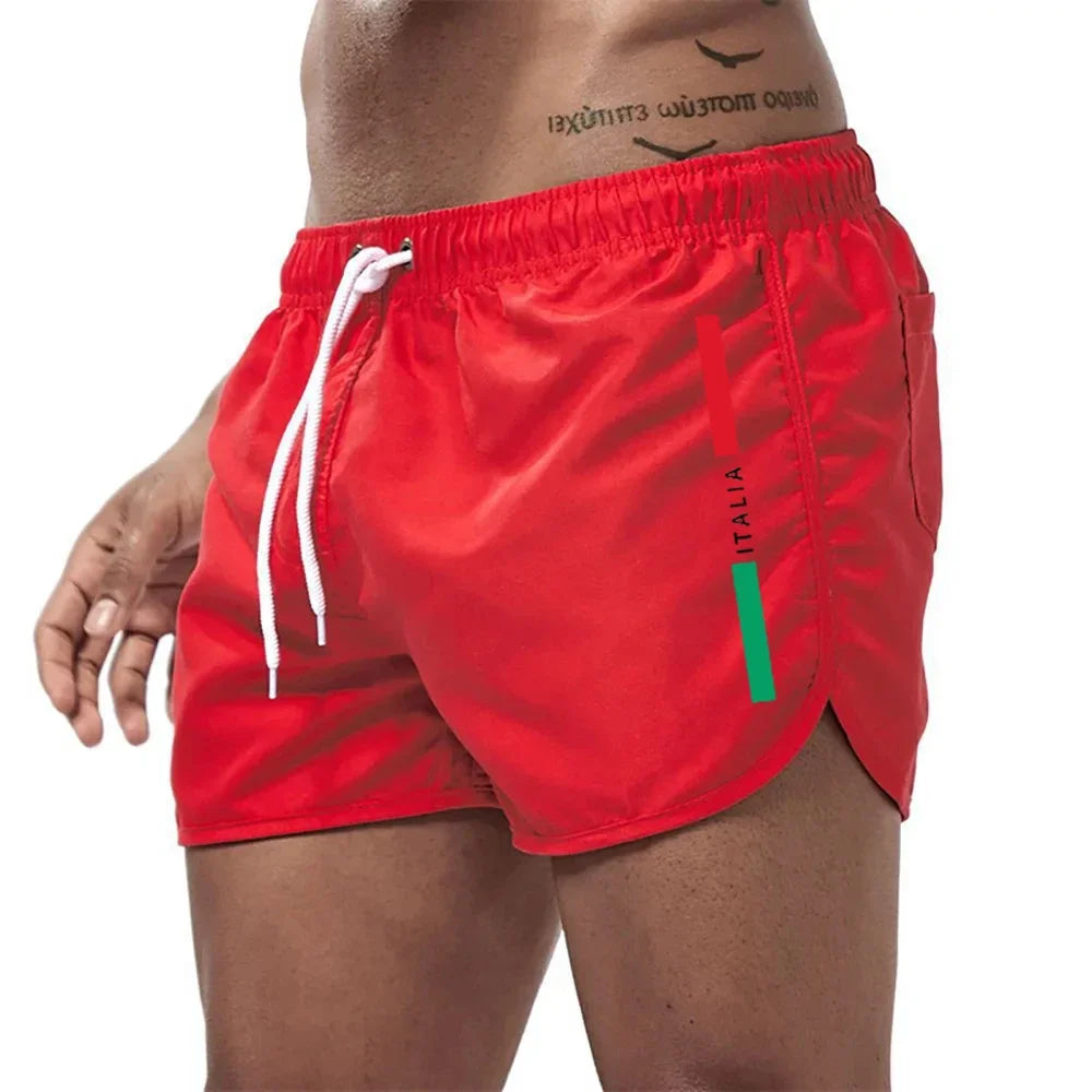 New men's quick-drying beach shorts fitness shorts summer swimwear leisure sports men's swimming board tide beach