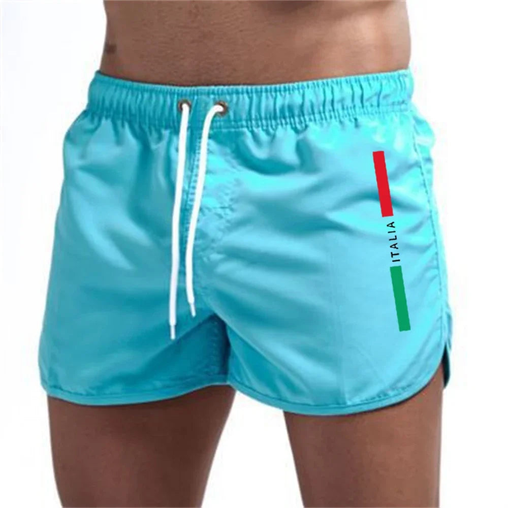 New men's quick-drying beach shorts fitness shorts summer swimwear leisure sports men's swimming board tide beach