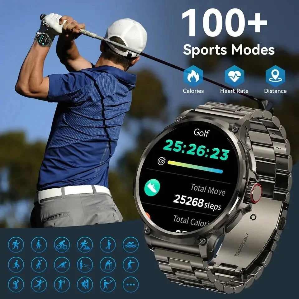 710mAh Battery Ultra GPS Smart watches Compass Watches Waterproof NEW For Men Women 2025 New Sports GPS Military Smart Watch Men