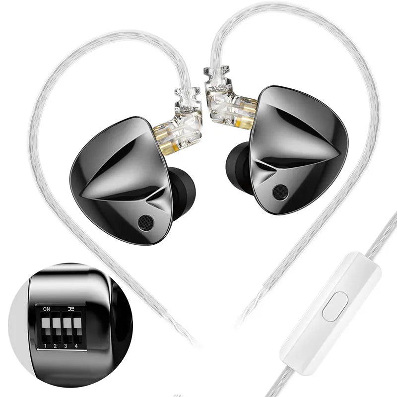 KZ EDX PRO Dynamic Earphones HIFI Bass Earbuds In Ear Monitor Sport Noise Cancelling Headset
