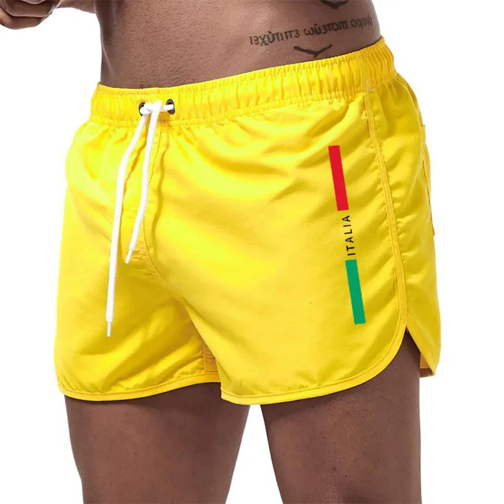 New men's quick-drying beach shorts fitness shorts summer swimwear leisure sports men's swimming board tide beach