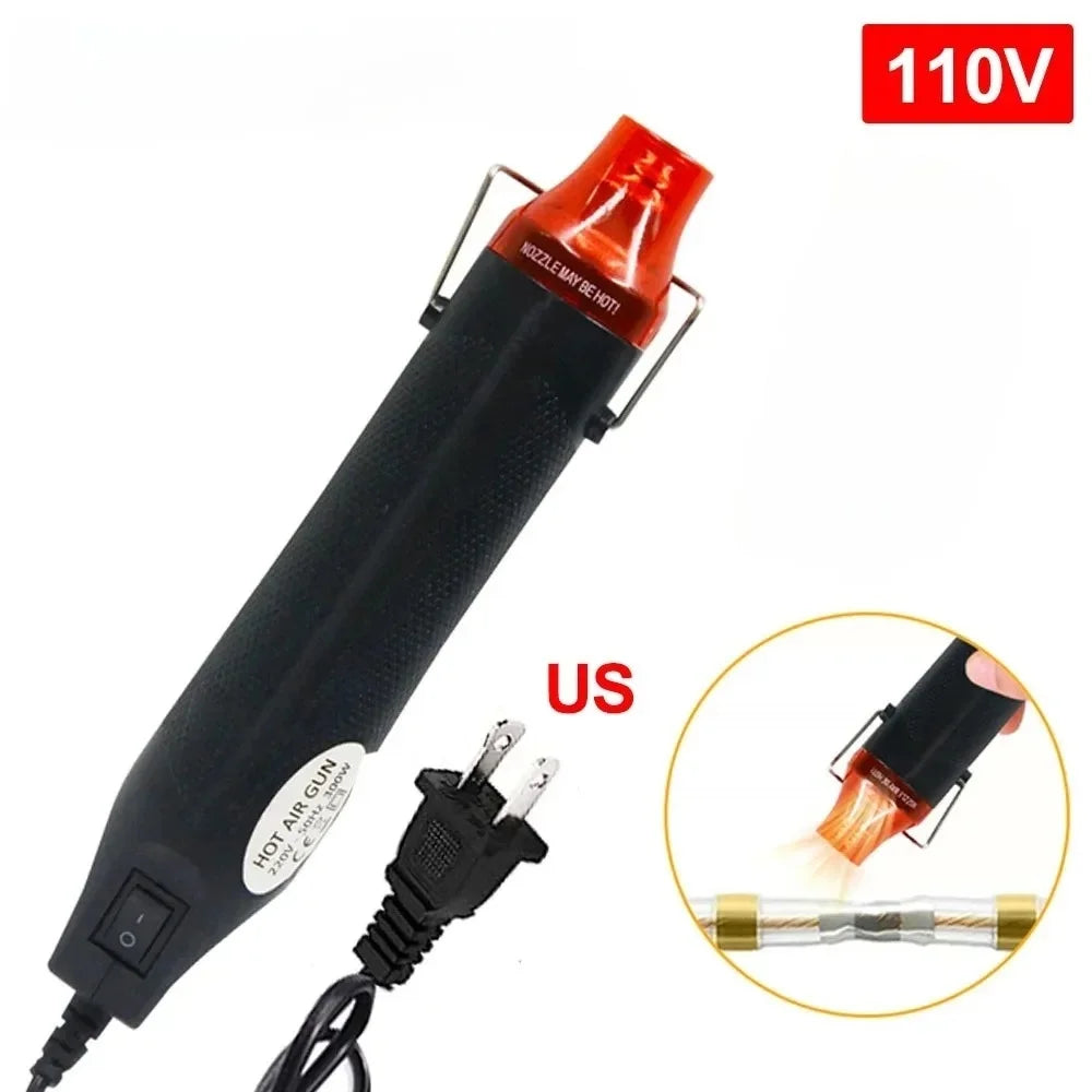 US/EU Plug Handheld Hot Air Gun 220/110V DIY Tool Heat Electric Power Tool Mini Soldering Temperature Crafts Blower Seat Shrink