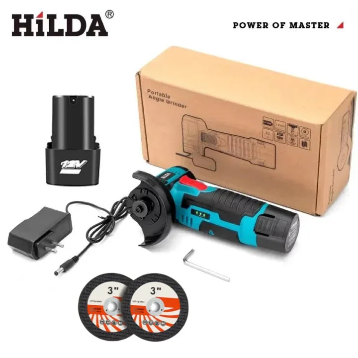 HILDA 12V Angle Grinder Charging Grinding Tool for Polishing and Grinding Diamond Micro Cordless Electric Power Tools