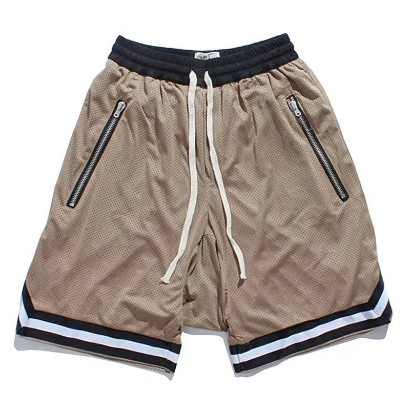2025 newSummer Men's Basketball Shorts Brand Beach Outfit Sexy Swimwear Men's Swimwear Low Waisted Breathable Basketball Pants