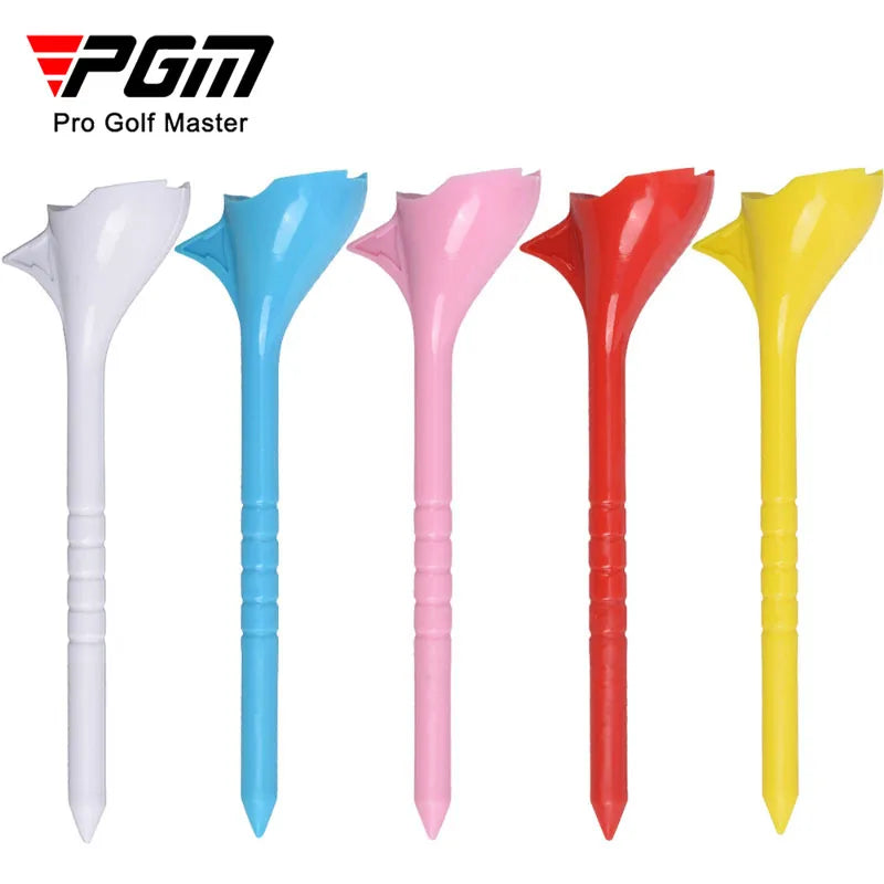 Golf Tees 10pcs Random Color 10 Degree Inclined Plastic Ball Seat JCT001
