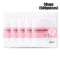 100-500pcs Disposable Plastic Film Full Face Cleaner Mask Neck Stickers Paper Transparent Masks Wrap Facial Beauty Makeup Tools