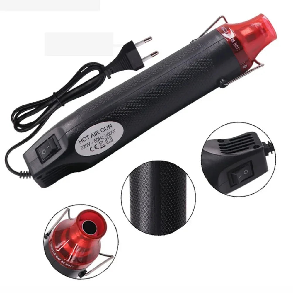 US/EU Plug Handheld Hot Air Gun 220/110V DIY Tool Heat Electric Power Tool Mini Soldering Temperature Crafts Blower Seat Shrink