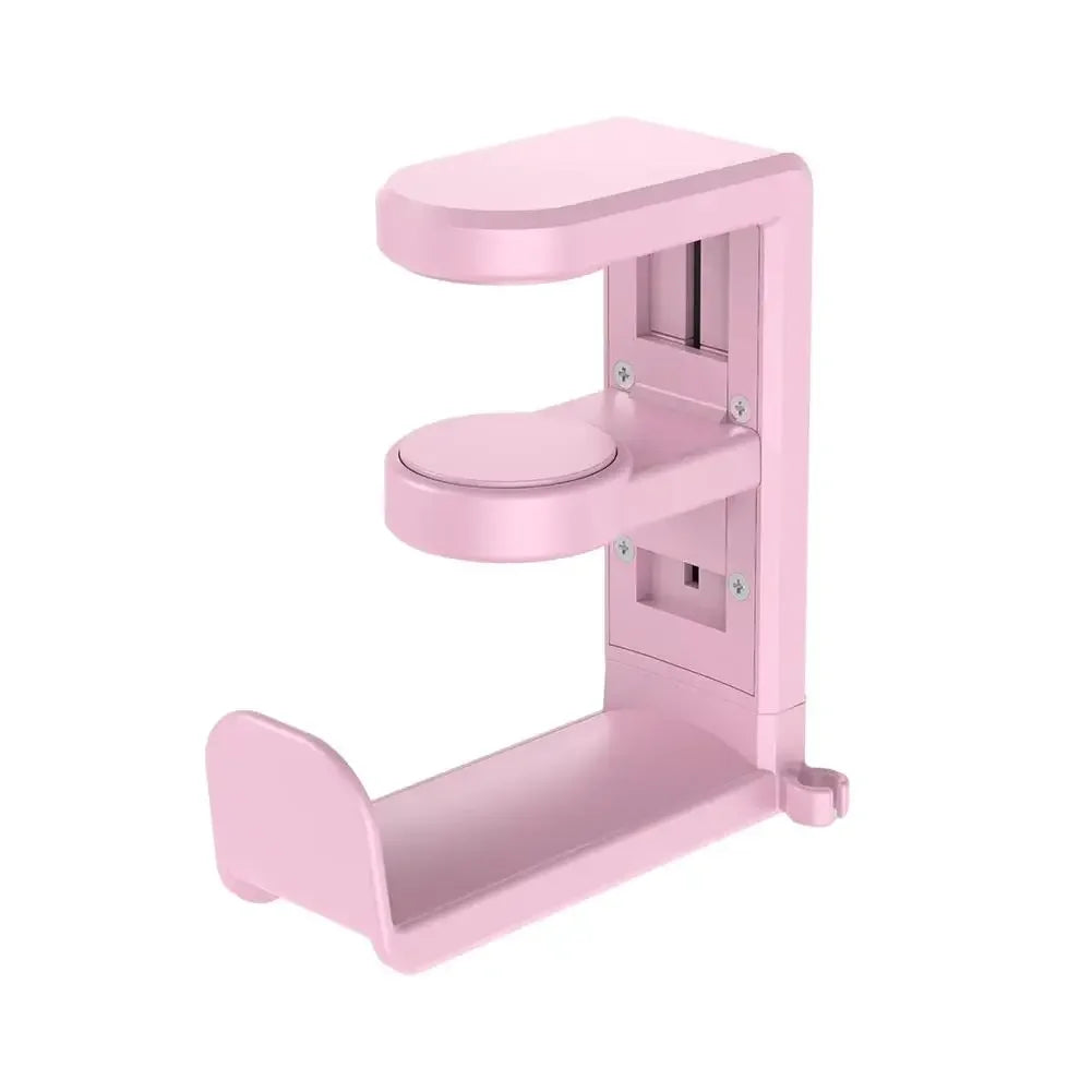 PC Gaming Headphone Stand Headset Hook Holder, Hanger Mount With Adjustable 360° Rotating Arm Clamp, Desk Mount Universal Bag
