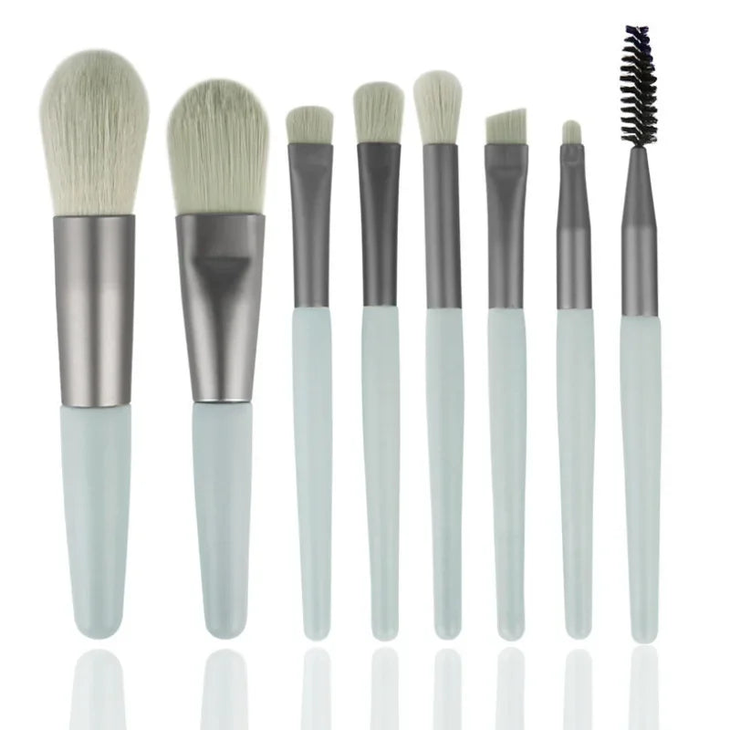 8Pcs Soft Fluffy Makeup Brushes Set for cosmetics Foundation Blush Powder Eyeshadow Kabuki Blending Makeup brush beauty tool