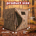 Camouflage Pop-Up Hunting Blind Easy Setup Ground Shelter Outdoor Camo Blind with Storage for Deer Turkey Duck Archery Season