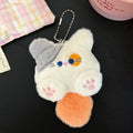 Cute Plush Cat Pendant Girl Backpack Pendant Couple Bag Keychain Decorative Gift