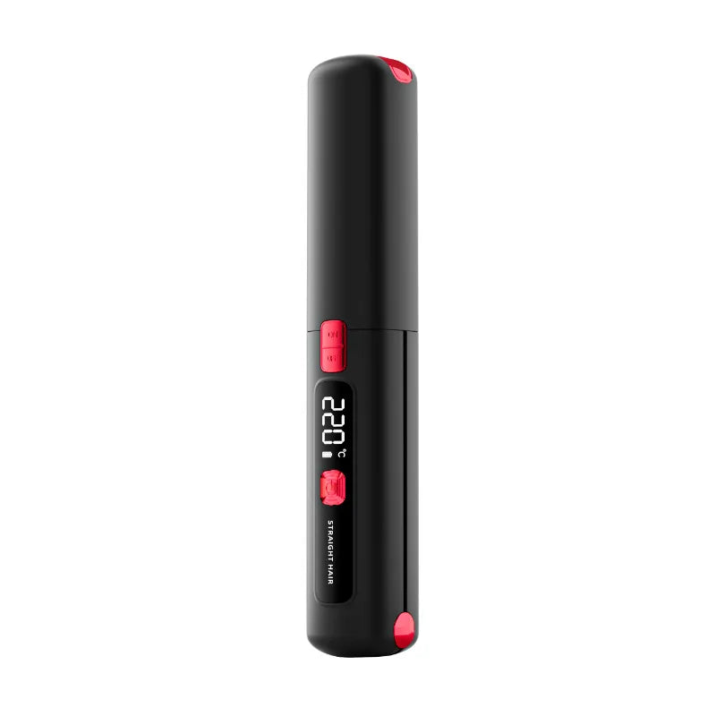 TINSOL Mini Wireless Straightener Portable Curler with Multi-Function Professional Hair Styling Tool with Dual Switch Activation