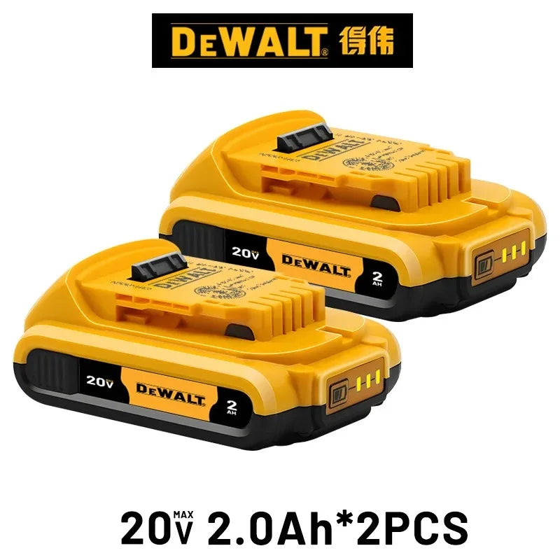 100% Genuine Dewalt 20V Battery,5AH 6AH Rechargeable Lithium Ion Battery, Dewalt DCB200 Power Tool Replacement Battery