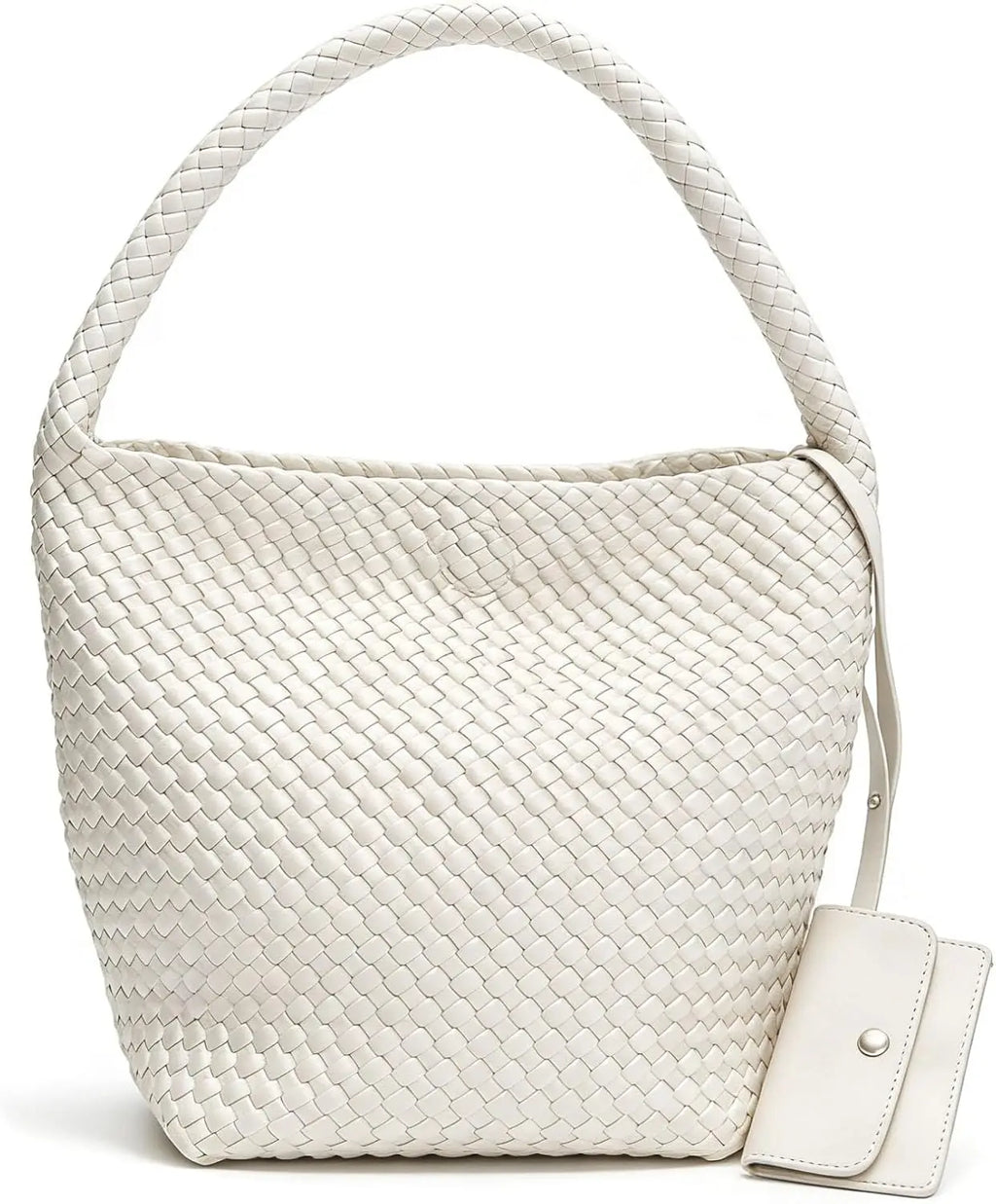 Woven Tote Bag For Women,shoulder Handbag Woven Purse,Beach Bag PU Leather Hobo Bag For Work Summer Travel | Elegant, Fashion