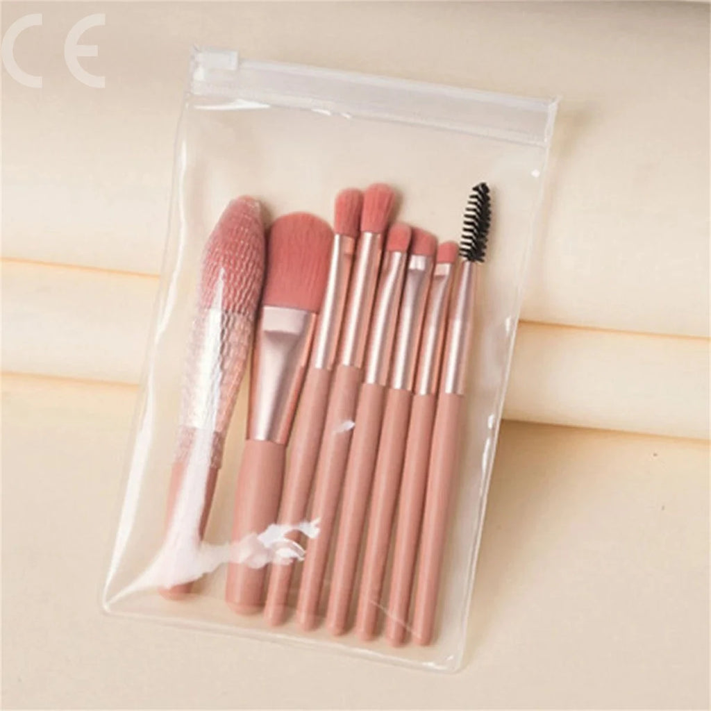 8Pcs Soft Fluffy Makeup Brushes Set for cosmetics Foundation Blush Powder Eyeshadow Kabuki Blending Makeup brush beauty tool