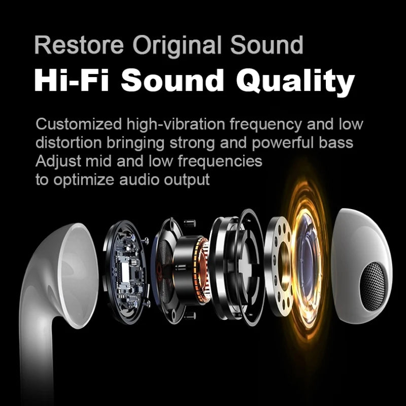 Original TypeC 3.5mm Headphones For Wired in-ear Earphones Xiaomi Mi 17 14 13 12 11 Redmi Note 10 9 8 7 Samsung Phone Earbuds