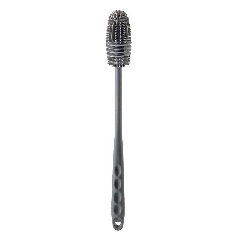 Silicone Milk Bottle Brush Cup Scrubber Glass Cleaner Kitchen Cleaning Tool Long Handle Drink Bottle Glass Cup Cleaning Brush